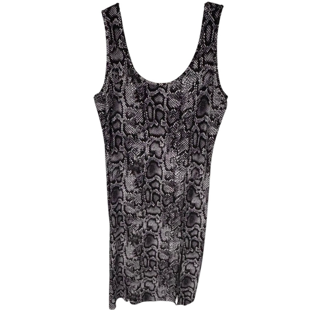 Derek Heart XXL Snake Print Bodycon Dress Sleeveless Stretch Knee Length Bodycon